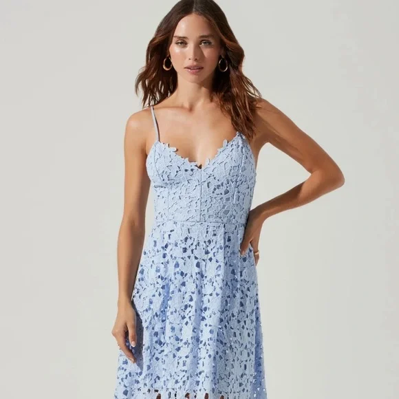 lace a line midi dress astr Lace A Line Midi Dress - $39.20